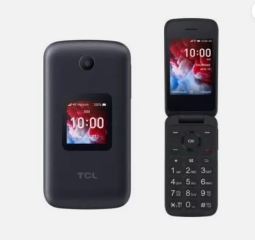 Téléphone à clapet TCL 4056S 8 Go débloqué - Noir volcan - Photo 2 sur 2