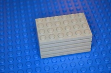 Lego Studded Plates 5 Each - 4X6 , 4X8 , 4X10 , 4X12 - REDUCED $$ - SAVE 20%