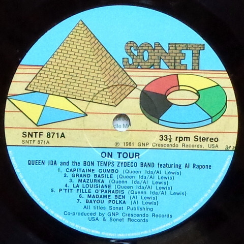 Queen Ida and the Bon Temps Zydeco Band mit Al Rapone - auf Tour (LP) - Bild 3 von 4