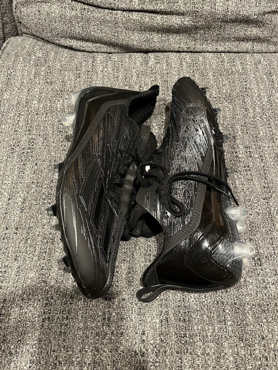 Adidas Adizero 12.0 Football Cleats Triple All Black Men's Size 11