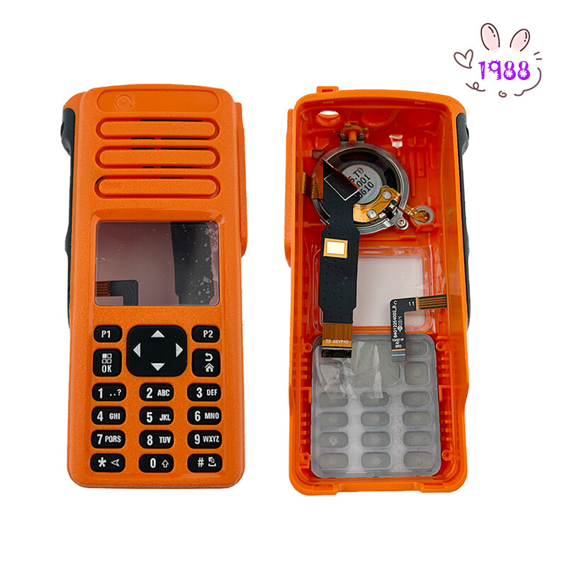 Replacement Case Kit For Motorola XPR7550, XPR7580, P8668 Radios — Full Housing With Keypad (Black)