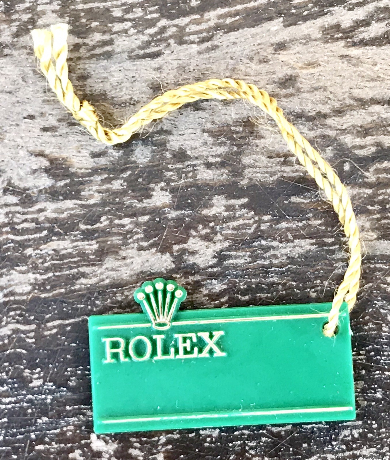 Vintage 1970s ROLEX Green Hangtag for Daytona Submariner Sea-Dweller GMT Explorer OEM