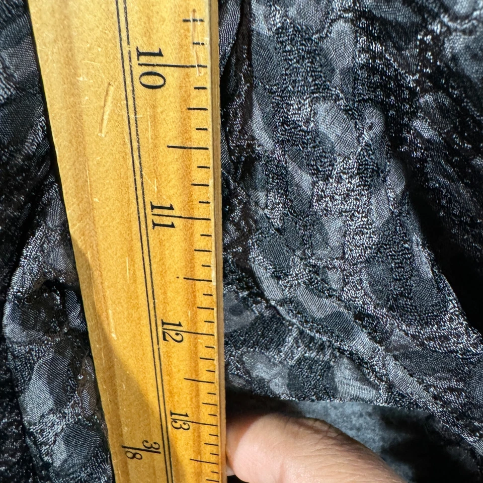 Pantalones Ann Taylor con estampado de leopardo para mujer Petite 10P negro gris Foto 4 de 4