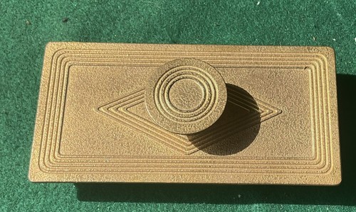 Tiffany Studios rocker blotter, Graduate pattern, c. 1910, #1802, gold dore - Picture 3 of 8