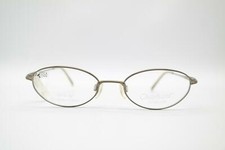 Vintage Charmant CH8248 Titanium Brass Oval Glasses Frame NOS