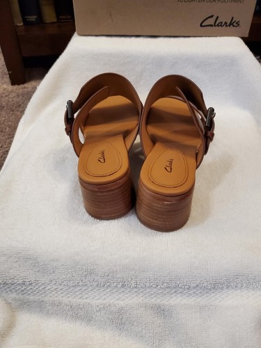 Clarks Landra35 Damen-Maultier dunkelhellbraun Gr. 7,5 - Bild 4 von 5