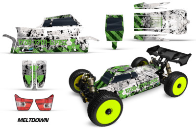 RC Body Graphics Kit Decal Sticker Wrap For J Concepts Silencer 1/8 MELTDOWN G W