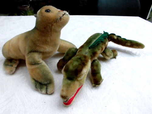 *Steiff* Konvolut, 7 alte Tiere, teils mit Fahne und Knopf - Bild 7 von 8
