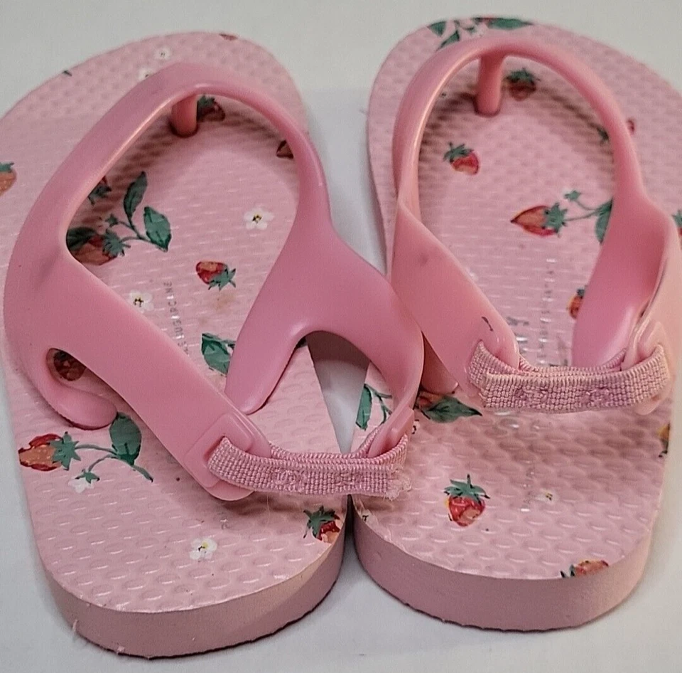Lote de 4 Sandalias para Niños Pequeños Talla 5 6 Cat & Jack Old Navy Jaleas Rosa Amarillo Foto 3 de 4