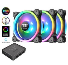 Thermaltake CL-F072-PL12SW-A Riing Trio 12 LED RGB Radiator Fan 3 Fan Pack 