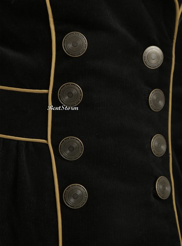 BBC Dr Doctor Who Tardis Lined Corduroy Stadium Length Coat Jacket Pockets NWT - Imagen 5 de 8