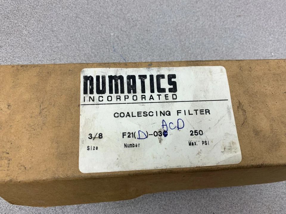 NEW IN BOX NUMATICS FILTER F21D-03ACD - Image 3 of 3