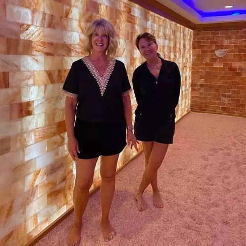Paquete de 8 ladrillos y azulejos de sal del Himalaya 8x4x1 para spa, paredes de sauna y decoración del hogar - Imagen 8 de 14