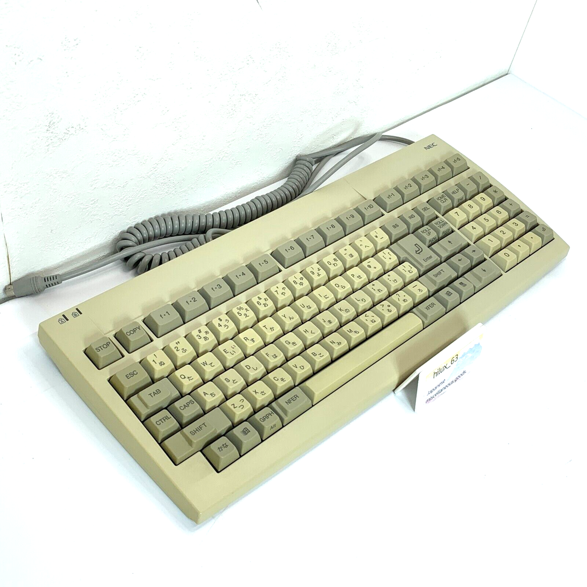 Vintage NEC PC 98 keyboard for NEC PC 98 9801 9821 genuine Vintage NEC PC 98 keyboard for NEC PC 98 9801 9821 genuine