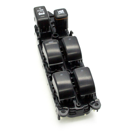Interruttore Alzacristallo Elettrico Lato Guida (Auto Up/Down) Per Toyota Tundra 2007-2021 - Ricambio 84820-0C030 / 84820-0R040 - Nero Con Luce Bianca