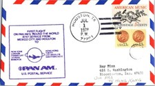 Pan American First Flight Houston Texas - Hong Kong - Round the World