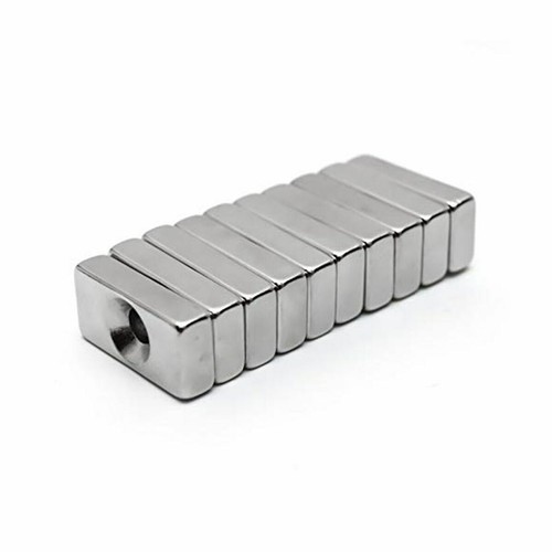 1pc Hole Rare Earth N52 Magnets Strong Block Magnetism Neodymium Square Disc - Picture 6 of 25