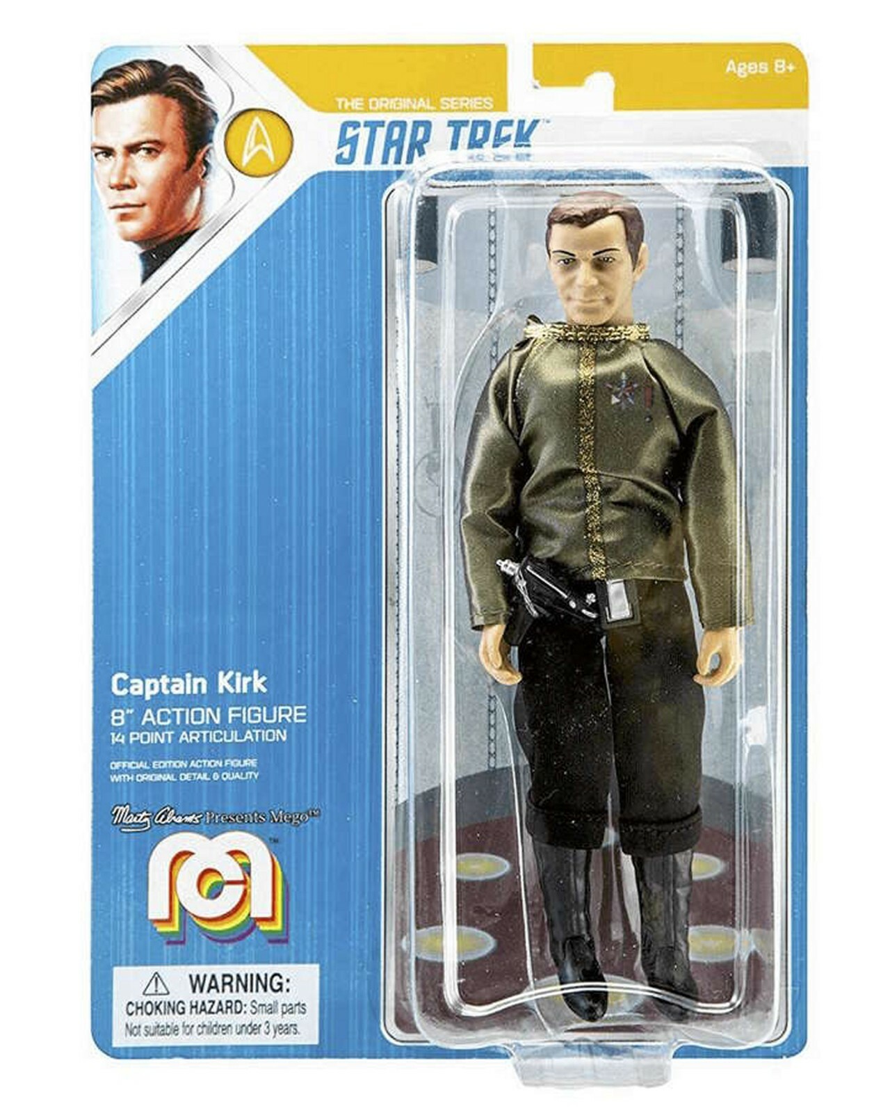 Mego Star Trek CAPT. KIRK (Dress Uniform) 8"" Action Figure 2019 Mego Corporation