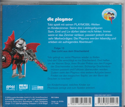 Die Playmos - Folge 13: Das Licht aus dem Drachenland. Höspiel-Abenteuer - Bild 2 von 2