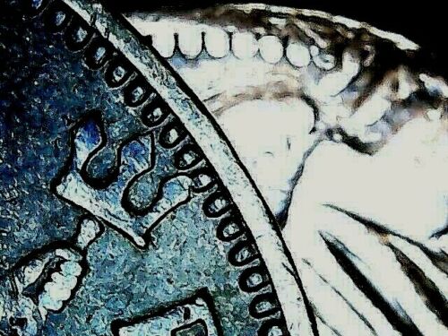 1943 Error UK Great Britain British Half 1/2 Penny 2 coins struck one planchet - Picture 4 of 10