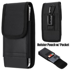 For Motorola Moto G Play 2024 2023 Case Nylon Belt Clip Holster Phone Pouch