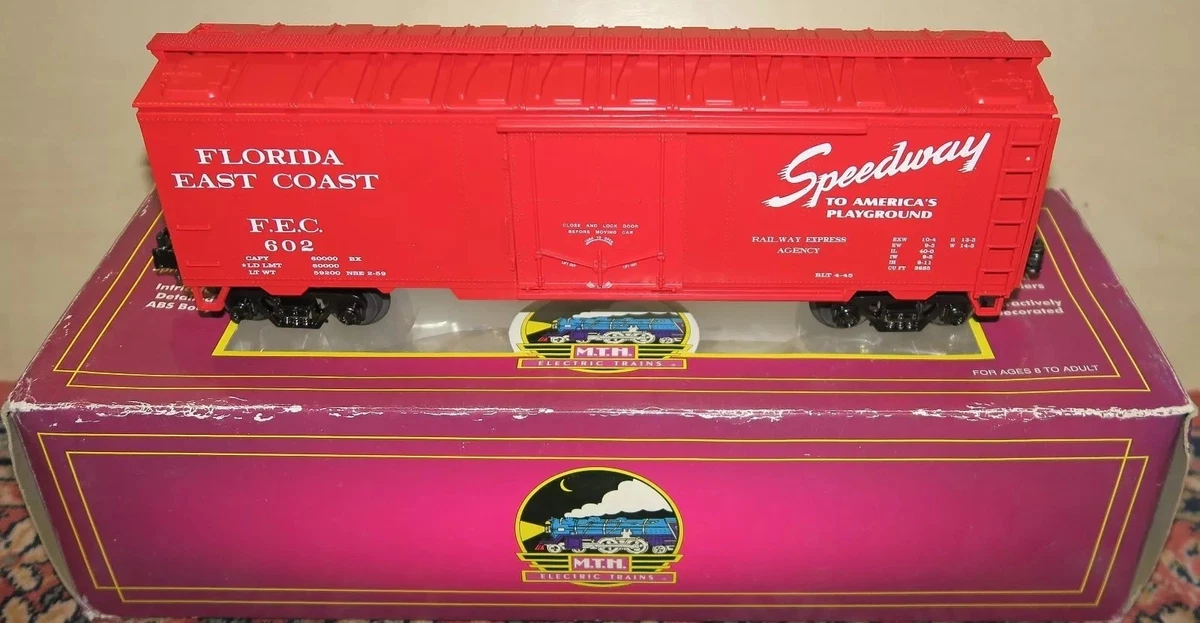 Wagon Steel Sided Stock Car Rock Island 3 rails échelle O MTH