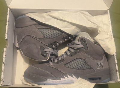 Wolf Grey Air Jordan 5 s