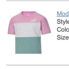 Puma Modern Sports Big Kids' Essential T Shirt Color LILAC CHIFFON New Medium