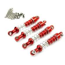 4 Pcs Red RC Car Shock Absorber Spring Damper For WPL C14 C24 C34 MN D90 D91