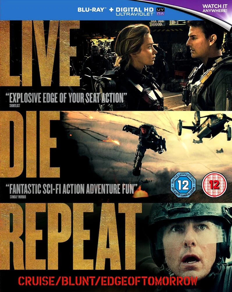 Live Die Repeat - Edge Of Tomorrow Blu-Ray