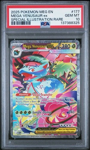 2025 POKEMON MEG EN-MEGA EVOLUTION 177 MEGA VENUSAUR EX SIR PSA 10