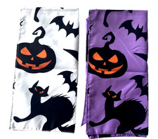 Dog Bandana Over Collar Slide Scarf 2x 2 sided Cotton blend Medium  Large 28"