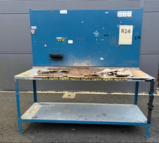 Metal Workshop Bench With Backboard