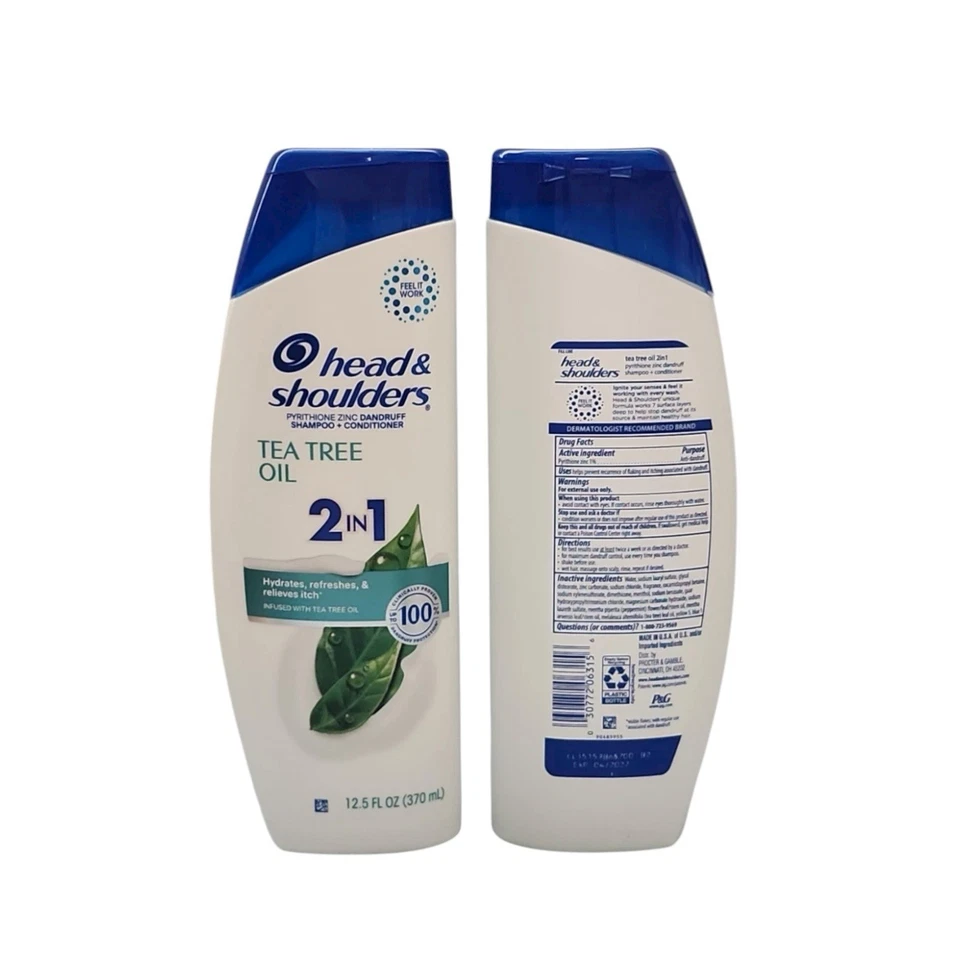 Champú diario Head & Shoulders aceite de árbol de té 12,5 OZ Foto 2 de 4
