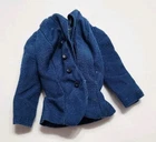 BARBIE COAT JACKET AMERICAN AIRLINES #984 VTG 1960 BLUE FASHION DOLL CLOTHES