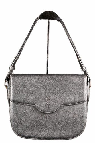 Yves Saint Laurent YSL Vintage Black Leather Shoulder Bag Japan