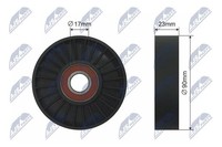 Spannrolle Keilrippenriemen NTY RNK-SA-000 90Mm FüR Saab YS3E YS3D Turbo