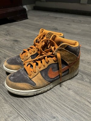 Nike Dunk High Retro PRM Velvet Brown Dark Russet DD1401-200 Men's Size 7.5