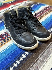 Air Jordan 1 Mid Black Metallic Gold Youth 7Y