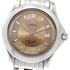 Orologio Uomo Omega Seamaster120 2511.62 Data Quadrante Arancione Quarzo_936411