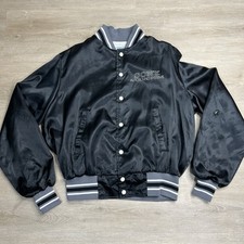 Vintage Sony Autosound Systems Satin Jacket Snap Button Mens SIze Large FLAWS