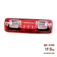 LED 3rd Brake Light Assembly High Mount Brake Light Chrome Housing Red Lens