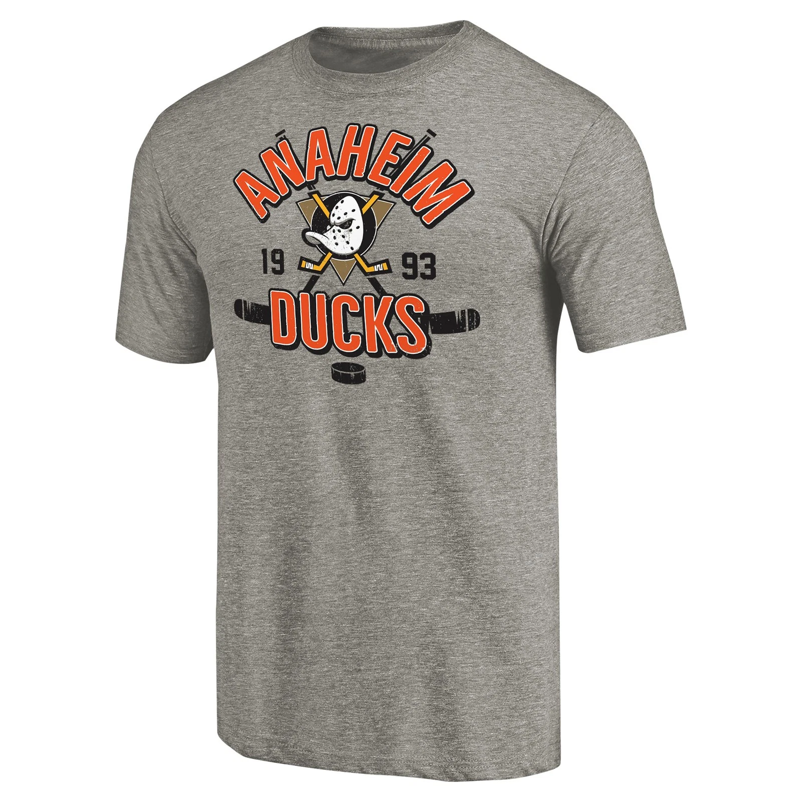 Men's Gray Anaheim Ducks Tri-Blend T-Shirt