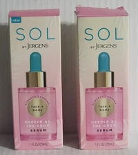 Sol by Jergans Serum Sunless Tanning Lot Of 2, New In Package