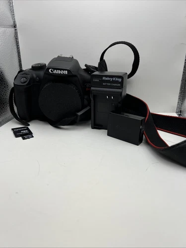 Canon EOS Rebel T6 DSLR 18MP Camera Body Only with Battery Charger SD Card