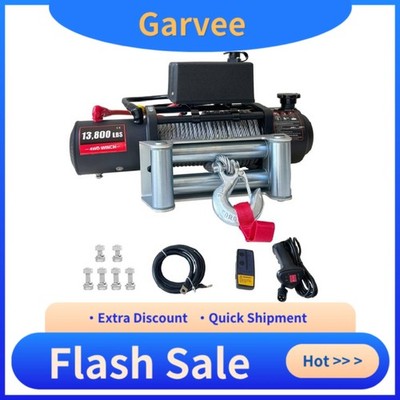 Wireless Handheld Remote Controls This Electric Vehicle Winch, 12 Volt IP67 Rate