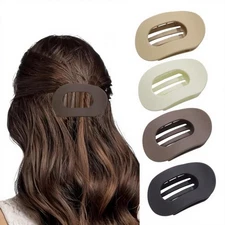 4 Pcs Flat Hair Claw Clips for Women French Clip for Women Thin and Thick Hair 
