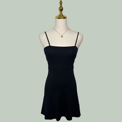 divided h&m strap flowy mini dress coquette minimalist clean girl Y2K city chic