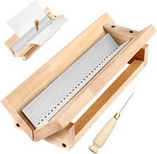 Bookbinding Punching Cradle with Aluminum Piercing Guide, with a Wooden-Handled