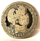 1894 Barber Quarter – 90% Silver – Historic Early Barber Coin - Great Gift